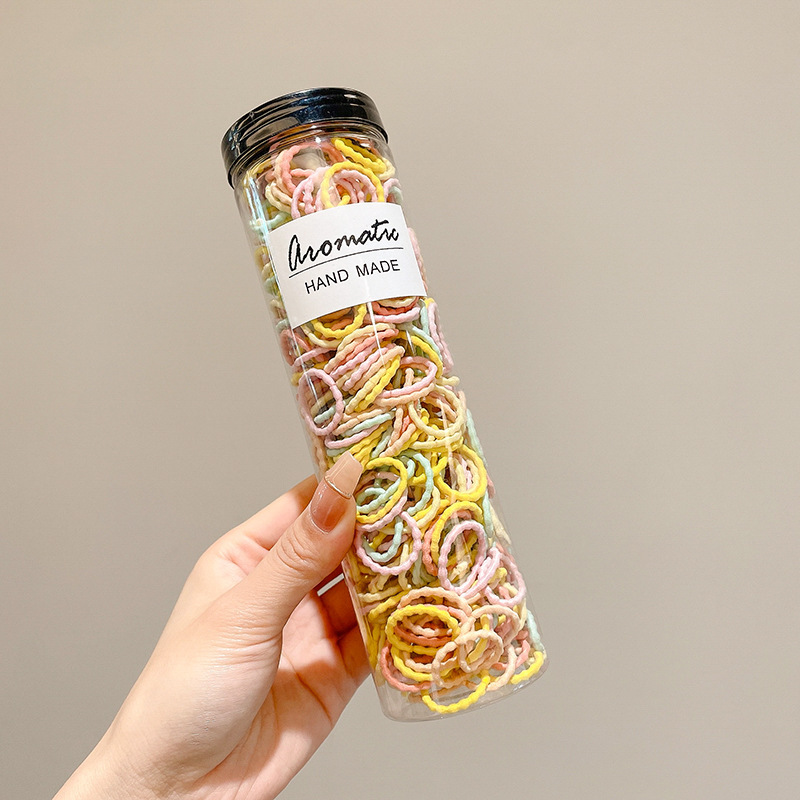 Banda de goma infantil pulgar anillo de cabello de cabello lindo cordón de cabello no daña cabello elástico para niñas atadas pelo banda de goma