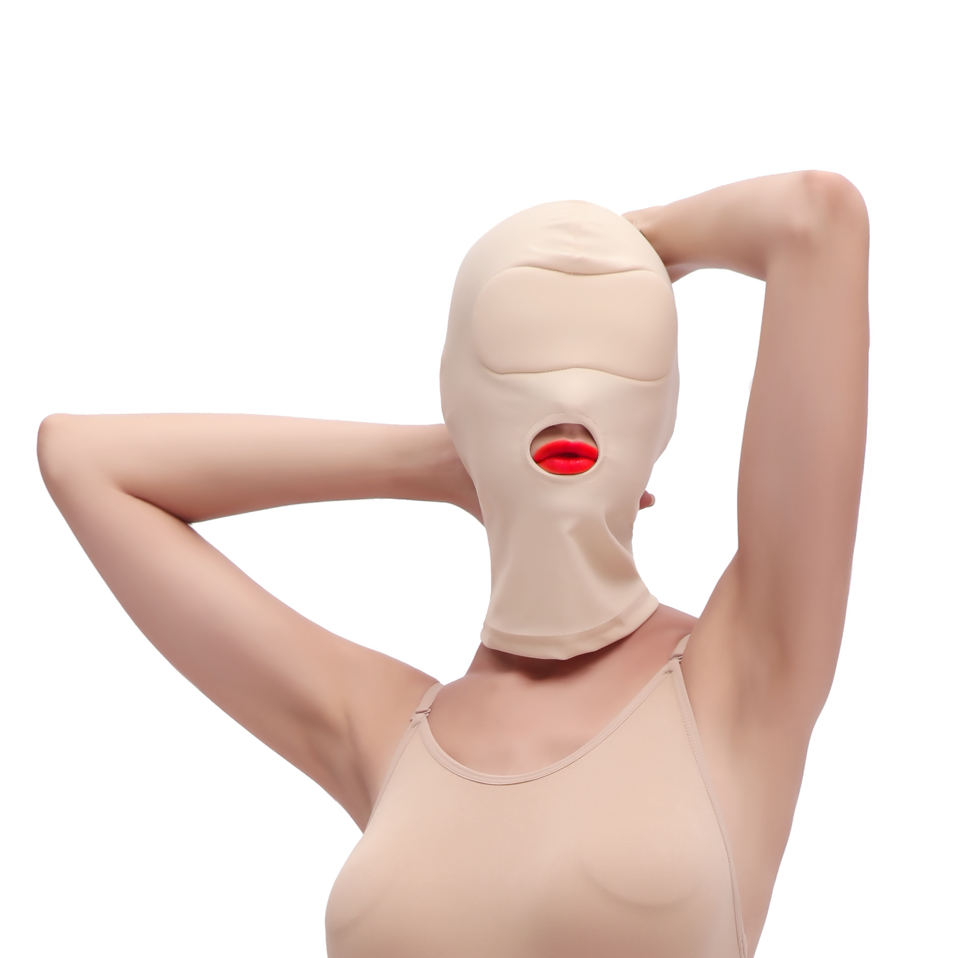 Productos sexuales para adultos tela elástica boca abierta ojos máscaras de rol máscaras solares máscaras faciales jeans