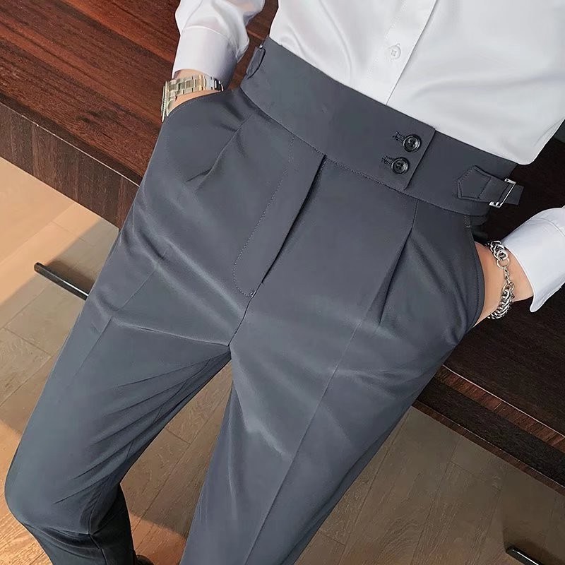 Naples trousers men's Korean style slim-...