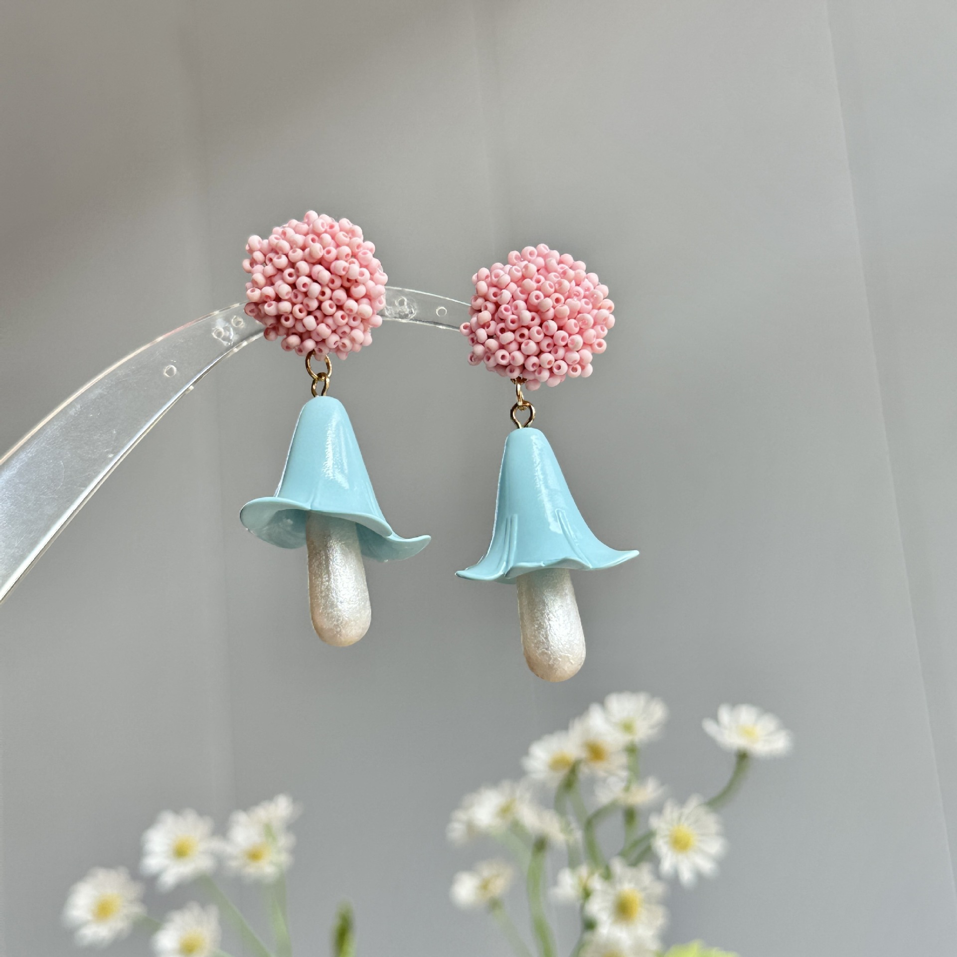 Cute megaphone with beads with tassels