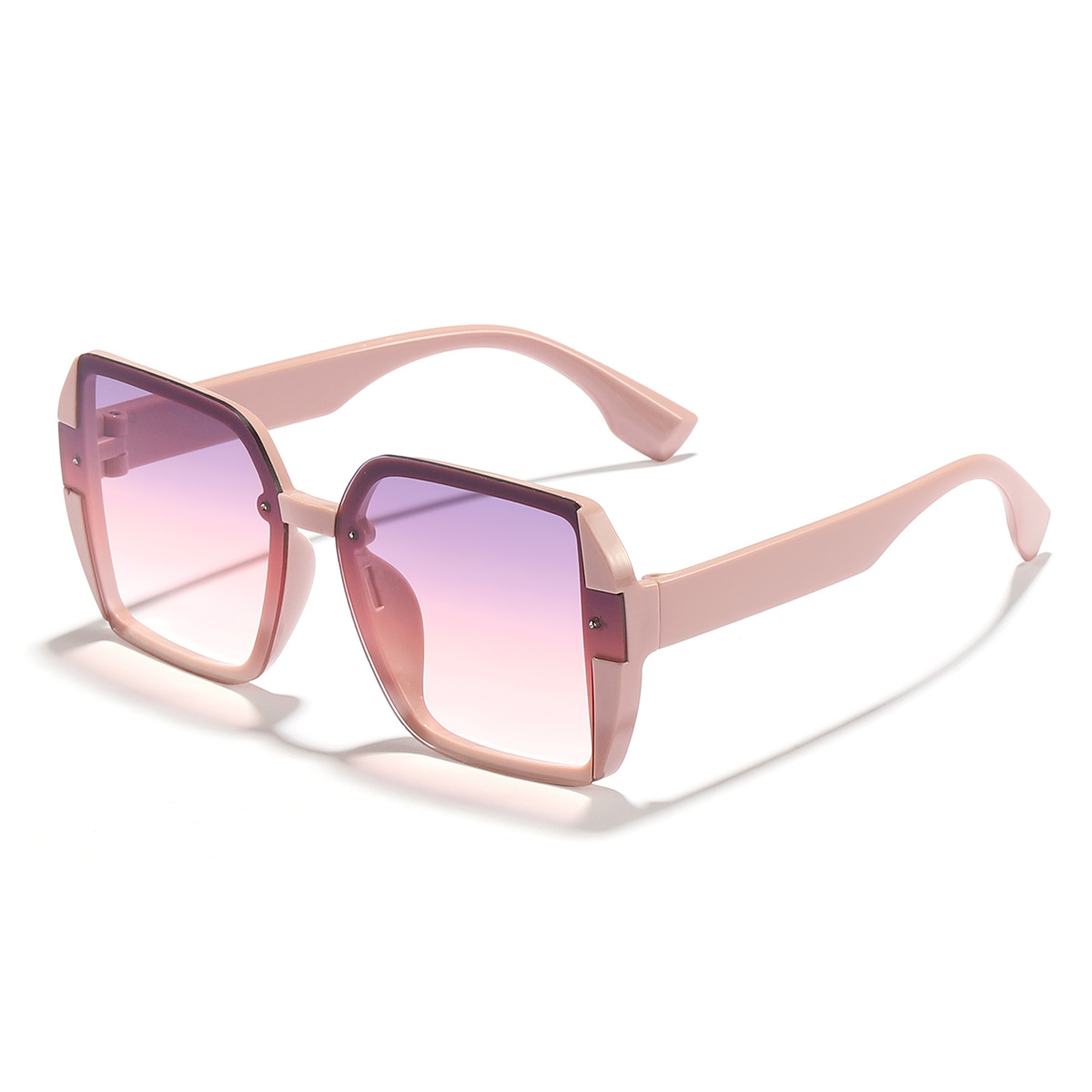 Nuevo estilo coreano elegante marco cara-mirando pequeñas gafas de sol pc personalidad europea y americana femenina ins estilo desgaste esencial gafas de sol de protección solar