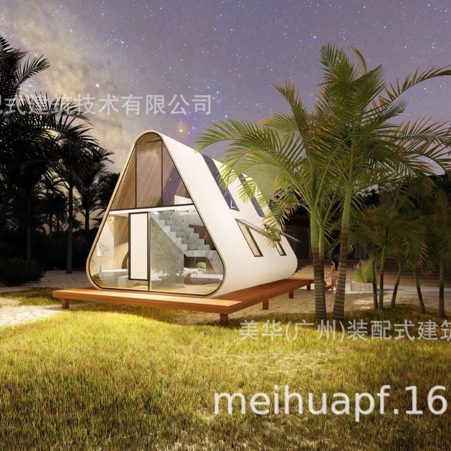 Triángulo al aire libre cama y desayuno lugar escénico lujo salvaje lujo de doble capa hotel de lujo triángulo cabina Xinmin dormitorio Internet tienda de la celebridad