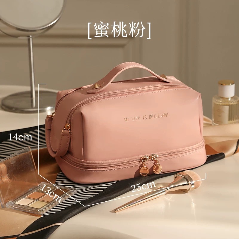 Women's Makeup Bag Organizer 2025 New Arrival Portable Large Capacity Travel Luxury High-End Toiletry Bag - Thumbnail 2