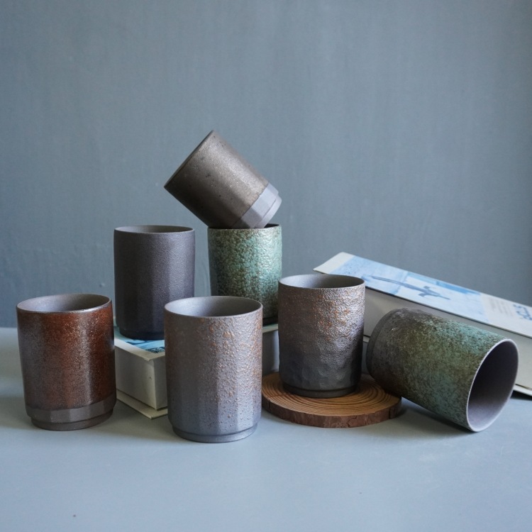 Rustikale Keramik Espressotasse - Handgefertigte Kaffeetasse_voghion.com
