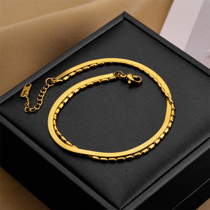 Corea del Sur Dongdaemun moda pulsera de acero de titanio nicho mujer diseño de acero inoxidable sensación de alta calidad joyas de pulsera transfronteriza universal