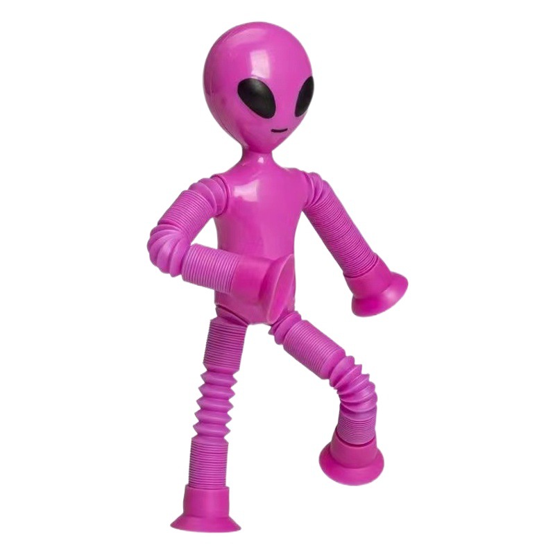 Cruzar la frontera nueva variedad alienígena tubo telescópico juguete divertido rompecabezas descompresión estiramiento tubo descompresión estiramiento juego
