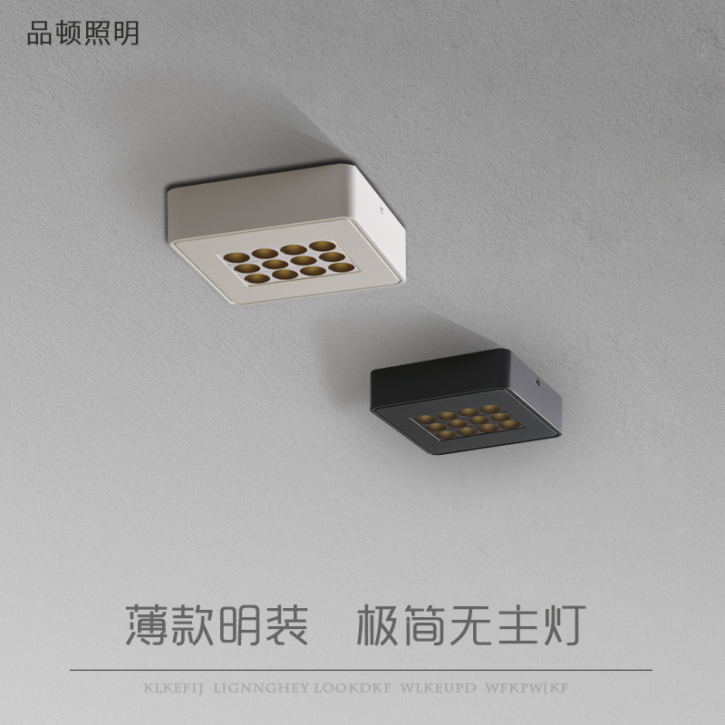 Ultra-thin Surface-mounted Light Downlight Light Bold Lamp Home Living Room Without Main Light Corridor Aisle Ceiling LEDBalcony