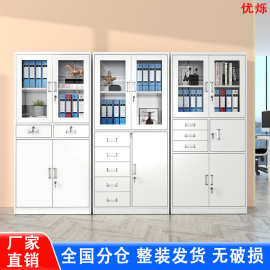 钢制办公文件柜铁皮柜资料柜财务凭证档案柜员工更衣柜储物柜铁柜