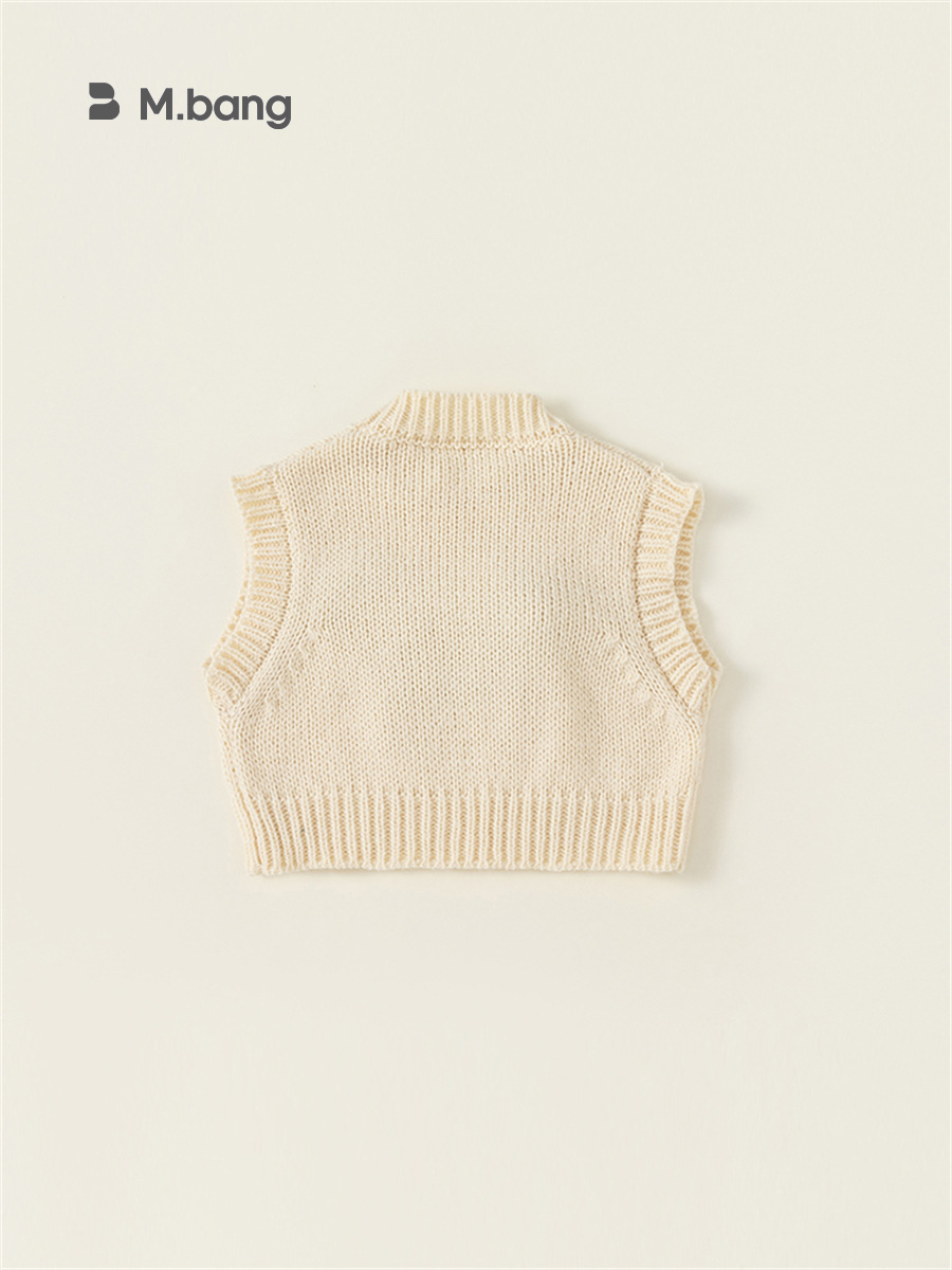 Youbao ropa para niños primavera y otoño ropa para niños chaleco para niños ropa exterior lindo bebé dibujos animados pony chaleco de punto QY23279