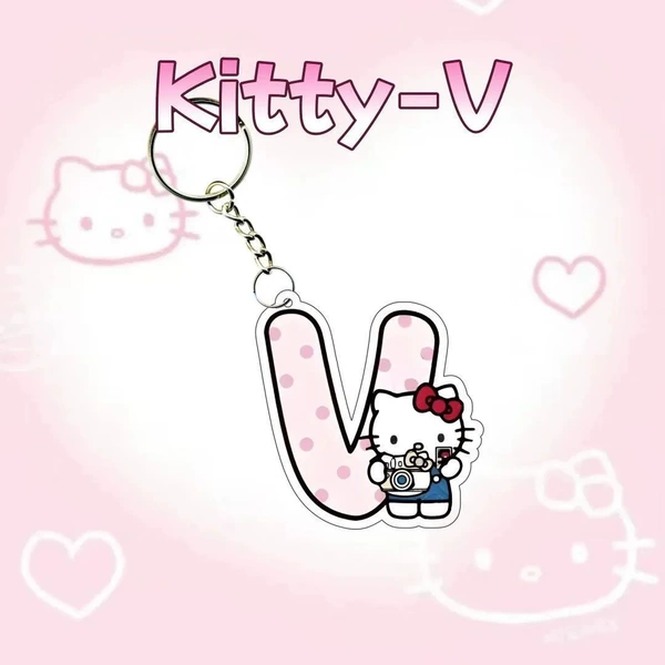 KITTY cat letter V