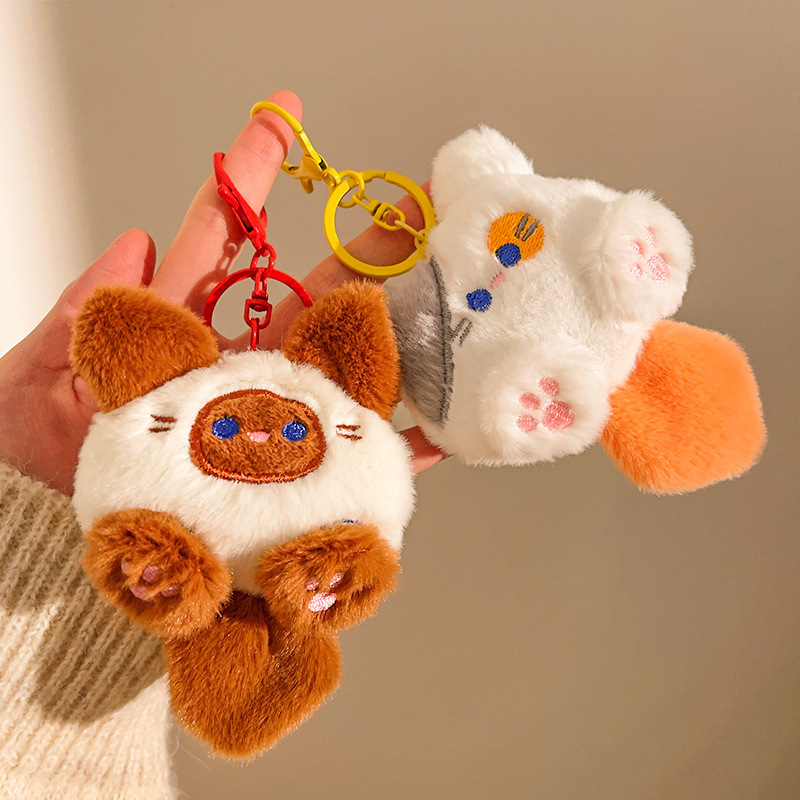 Tuantuan 猫のおもちゃペンダント手作りキーホルダーバッグ漫画ペンダントぬいぐるみ人形マシン卸売|undefined