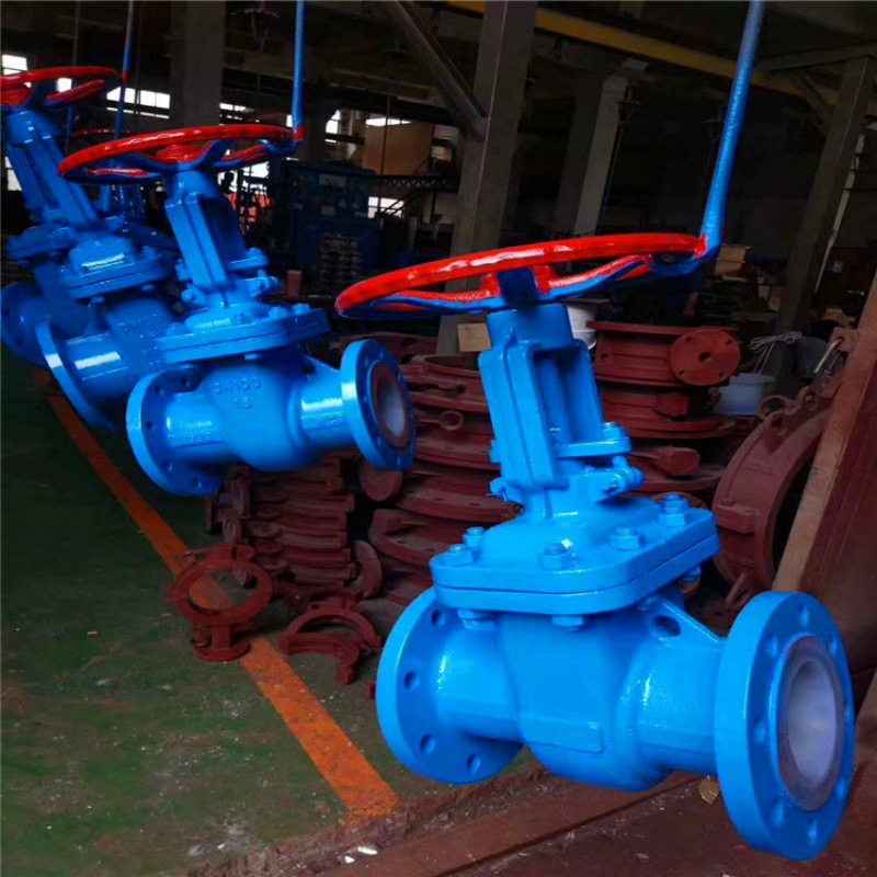 销售耐酸碱衬氟闸阀 衬四氟闸阀 Z41F46-16C DN300