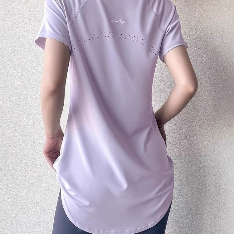 Cross-Border Ready Stock Loose Fit Plus Size Sports Short-Sleeved Women's Summer Clothing Fitness Wear Running Yoga Wear Oversized T-Shirt Cross-Border Ready Stock Loose Fit Plus Size Sports Short-Sleeved Women's Summer Clothing Fitness Wear Running Yoga Wear Oversized T-Shirt