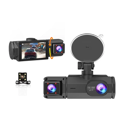 interior, and rear recording, Driving recorder