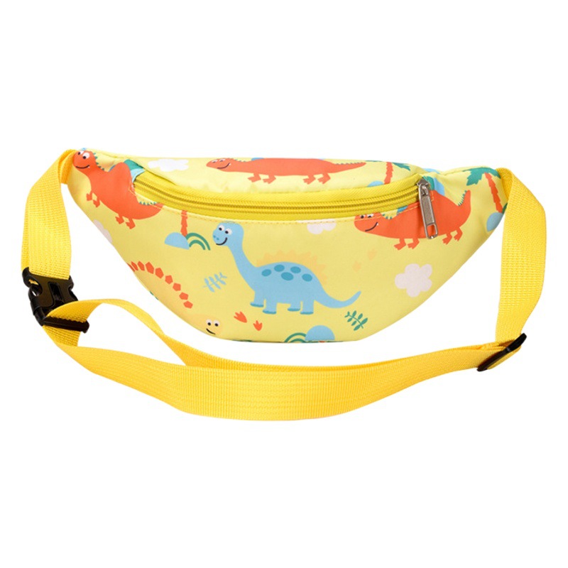 Bolso infantil 2025, nuevo modelo, bandolera con grafiti para bebés, bolso de pecho elegante para niños y niñas, lindo bolso de cintura con diseño de dinosaurio, exportación