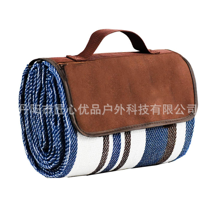 Cross-border Production Suede picnic mat Outdoor picnic cloth camping moisture-proof mat portable waterproof thickened baby crawling mat