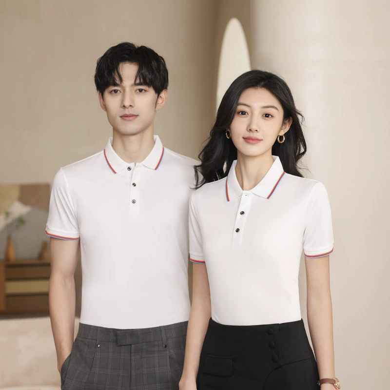 Футболка поло с отворотом и коротким рукавом рубашка на заказ комбинезон с логотипом