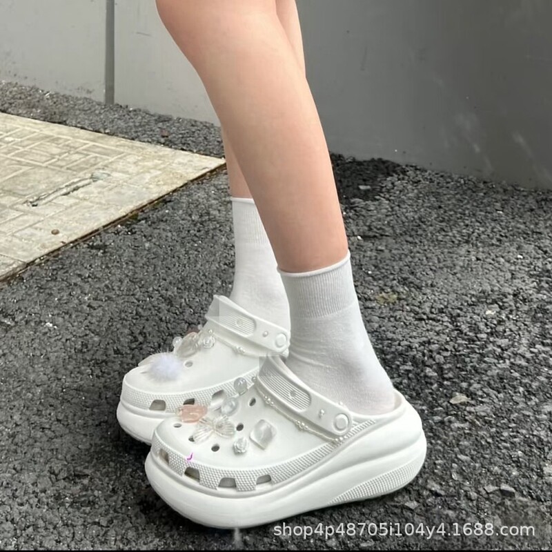 2026 New Model Puff Clogs Nana Style Thick-Soled Height-Increasing Outdoor Fashion Wholesale Original Label