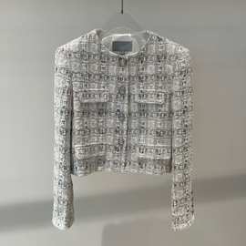 2026春季新款女装时尚百搭甜美小香风粗花短款外套上衣女 101181