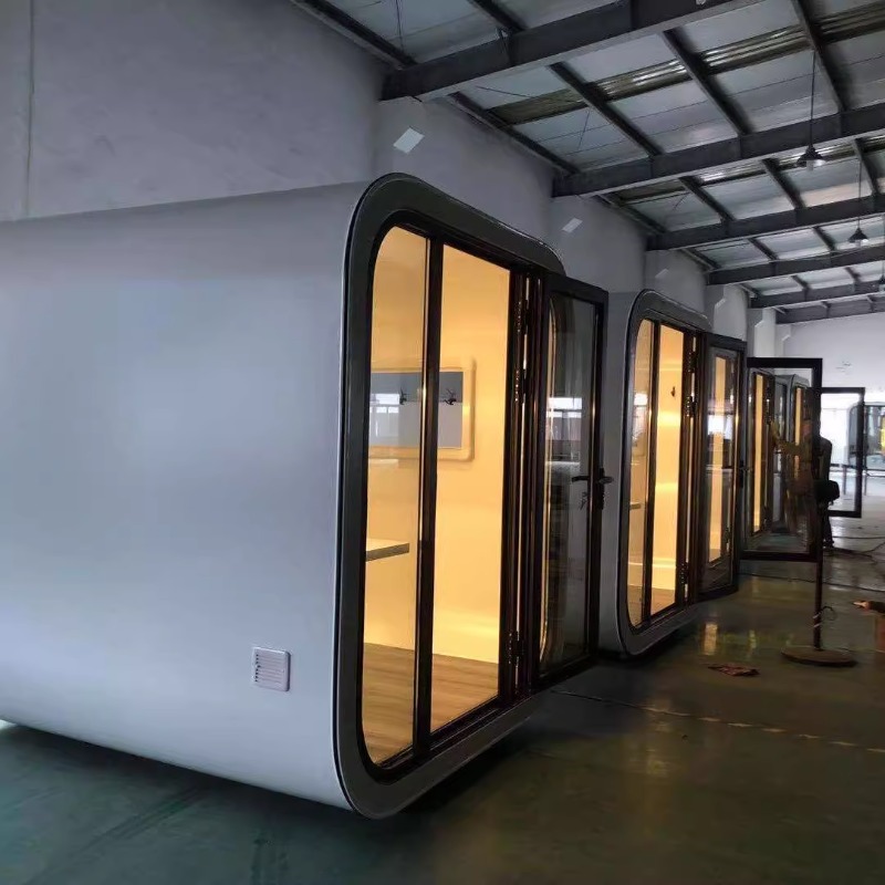 Casa móvil de cápsula, lujo ligero, villa de alto nivel, hotel al aire libre, popularidad en línea, cápsula de manzana, habitación solar inteligente, habitación estrellada