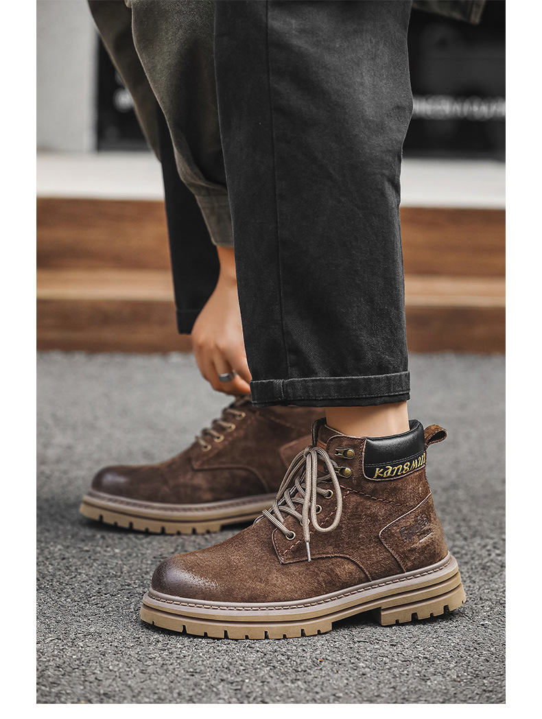 Chukka boots för herr i mocka casual retro outdoor skor_voghion.com