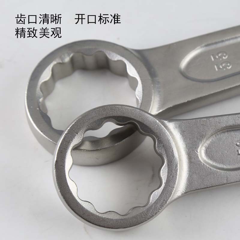 안티 마그네틱 화이트 스틸 타악기 링 렌치 304 스테인레스 스틸 독일 표준 타악기 12 앵글 링 렌치 녹 방지 및 부식 방지