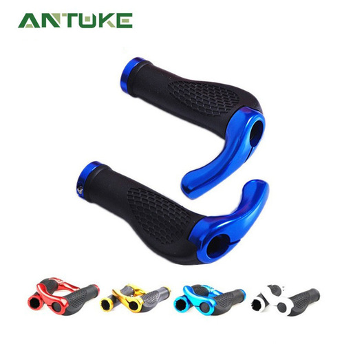 Bicycle and mountain bike meat ball locking grips with deputy handles and flying horn grips. Cycling equipment. Price per pair.