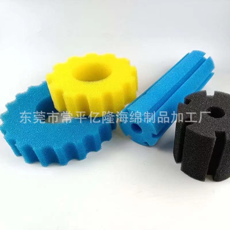 源头工厂 彩色齿轮水妖精过滤海绵2830水族过滤水质过滤海绵批发