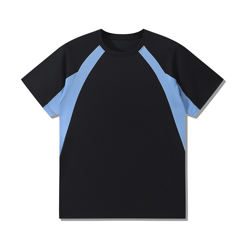 Transfronterizo tamaño europeo y americano de algodón mosaico camiseta deportiva 250G pesada camiseta de hombre de manga corta marca de moda personalizada