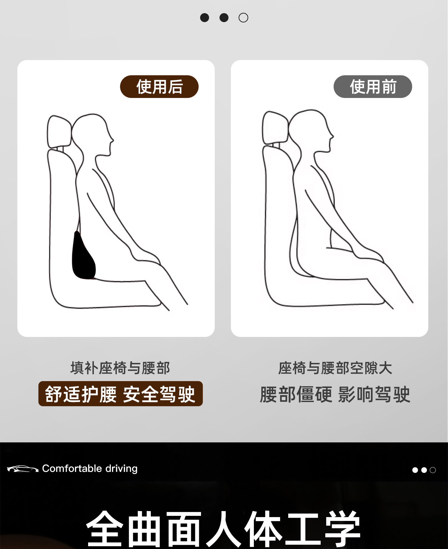 Manufacturer Wholesale Car Seat Cushions, Car Lumbar Support, Car Backrest Cushions, Waist Protection, Lumbar Pillows, Driving Seat Lumbar Support, In-Car Use