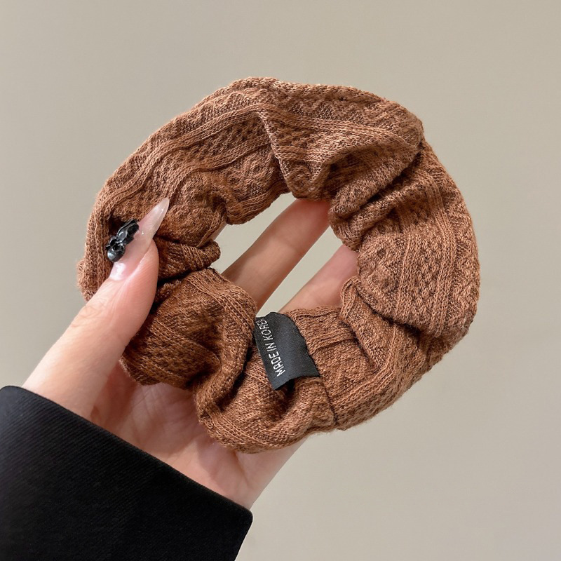 Coreano relajado viento intestino anillo de cabello feminino ligero de lujo nuevo cabello de alta calidad de alta elasticidad correa de goma duradera