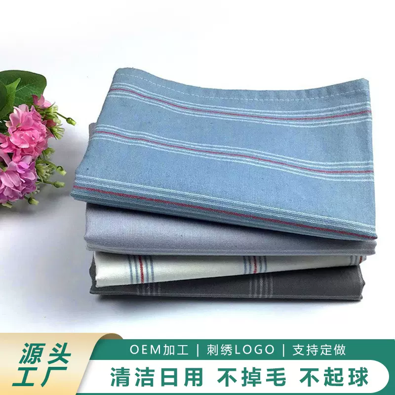 麻棉茶巾L45C55条纹餐巾亚麻餐垫厨房抹布可机洗跨境厂家批发