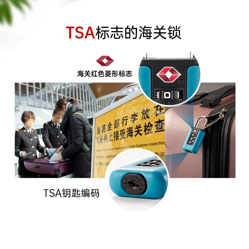Портативный замок-подсветка TSA для багажа, анти-воровской замок паролем