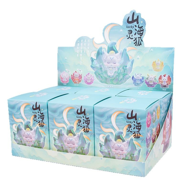 新款发光九尾灵狐传盲盒潮玩手办网红同款桌面小摆件礼物厂家直销|undefined