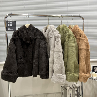 2025�¿�Ů��ëƤ�����׶̿��n��Ƥëһ�w���L�����䶬����ů����