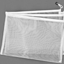 尼龙网纱文件袋透明拉链试手提袋资料袋拼图收纳袋办公学 生科目