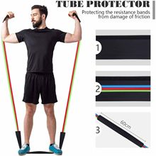 11件套拉力器 多功能tpe拉力绳 一字拉力带健身训练器材弹力绳带