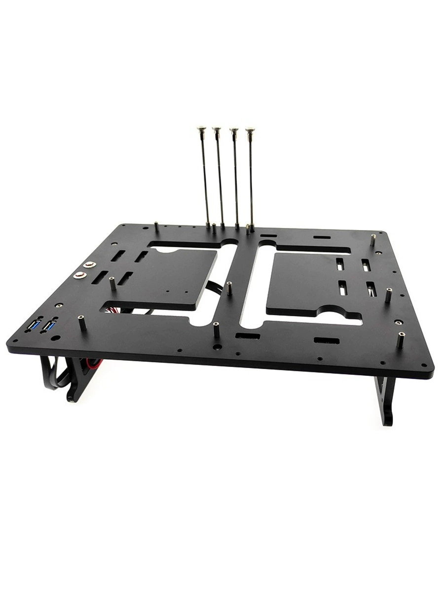 Стенд для сборки JXK Machinery Cool Library K1, открытый корпус для компьютера, платформа для тестирования железа, полностью алюминиевый вертикальный/горизонтальный водяной охладитель
