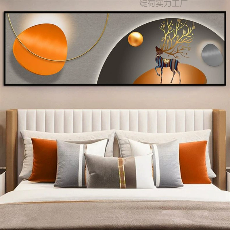 Self-adhesive painting bedroom bedside room background mural hotel hotel master bedroom decorative painting Xiao Qingxin B&B