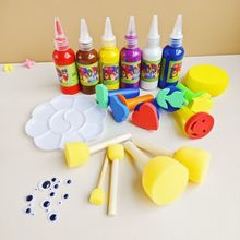 水粉颜料可水洗儿童幼儿园宝宝绘画涂鸦套装24色手指画无毒水彩水