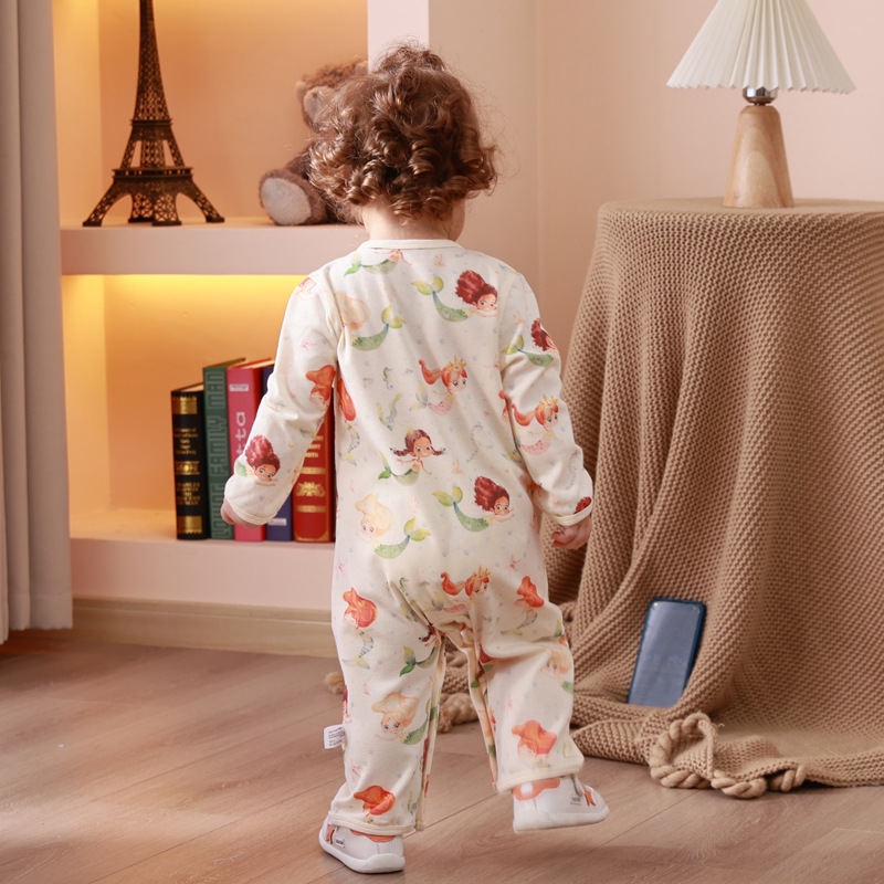 Estilo nórdico bebé mono niños y niñas bebé mameluco niños de manga larga primavera y otoño mameluco europeo y americano Internet celebridad venta al por mayor