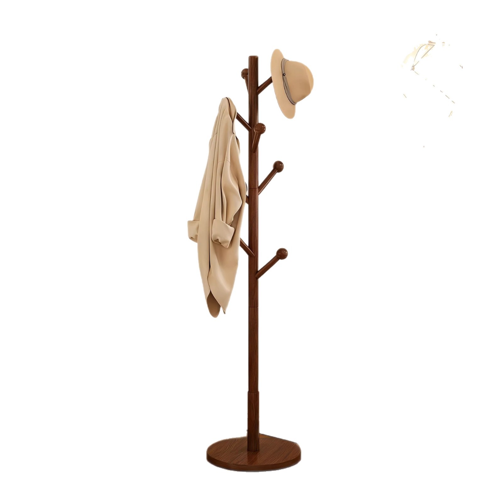 Ropa de madera sólida colocada al lado de la cama percha de ropa percha vertical percha de ropa no ocupa espacio percha de ropa image 6