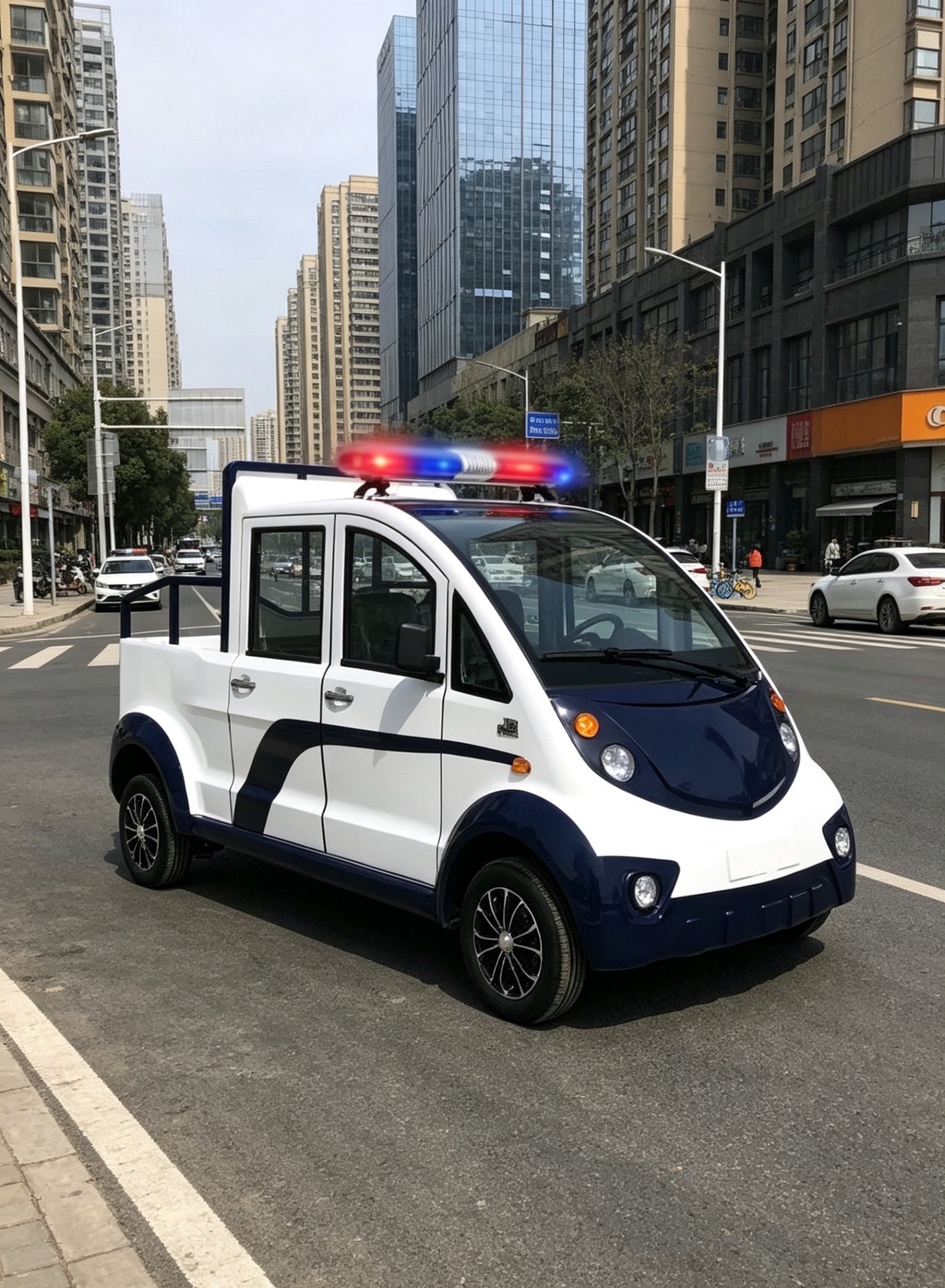Electric Patrol Pickup Truck, Four-Wheel Tourist Vehicle, Factory Property Security and Fire Protection Shuttle Vehicle, Real Estate Viewing Vehicle