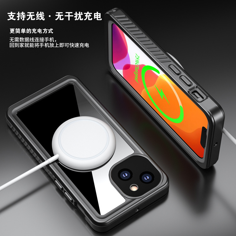 iPhone13mini用防水ケース、プロ仕様の水泳・ダイビング用保護ケース、耐衝撃|undefined