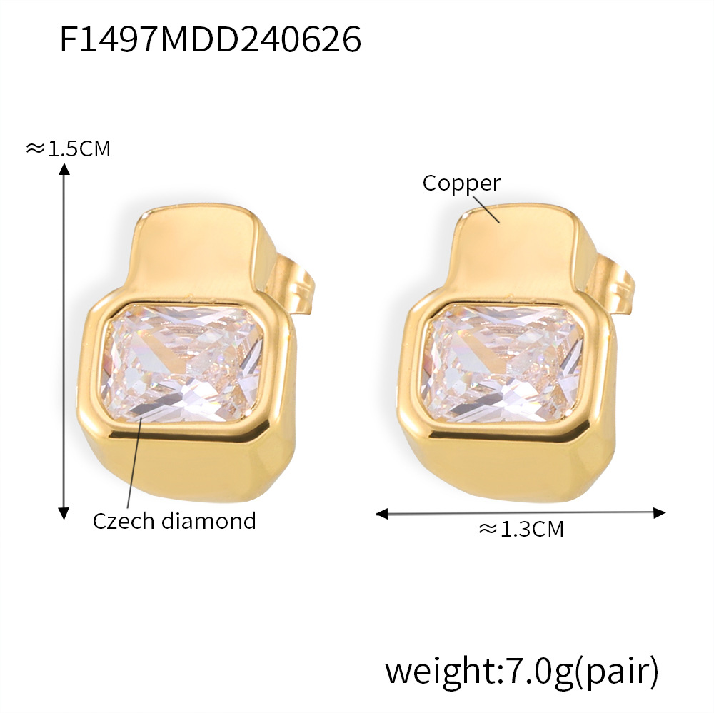 F1497 - pendientes dorados