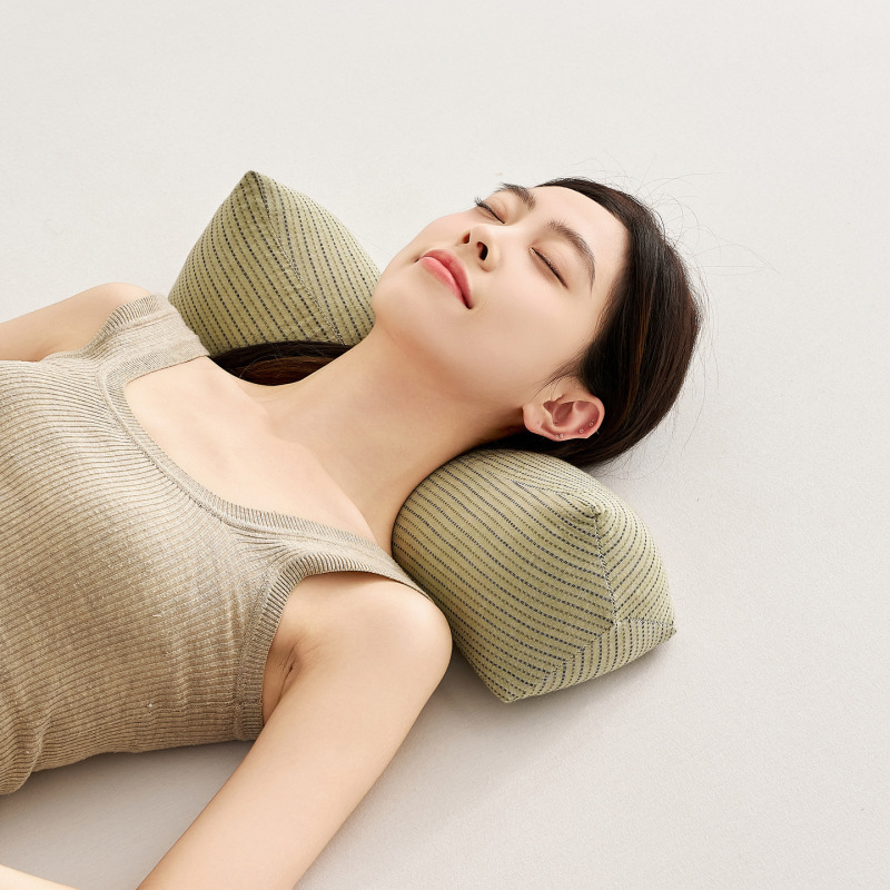 三角枕 そば枕 三角枕芯 頸椎睡眠 学生寮 男子ホーム ハード専用そば殻 シングル|undefined