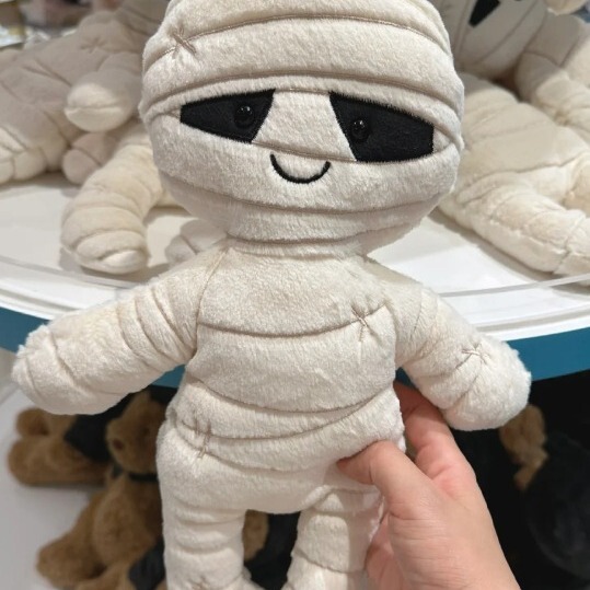 新製品 ハロウィンシリーズ ミイラ ブラックボブ ぬいぐるみ 装飾用 癒し系おもちゃ|undefined