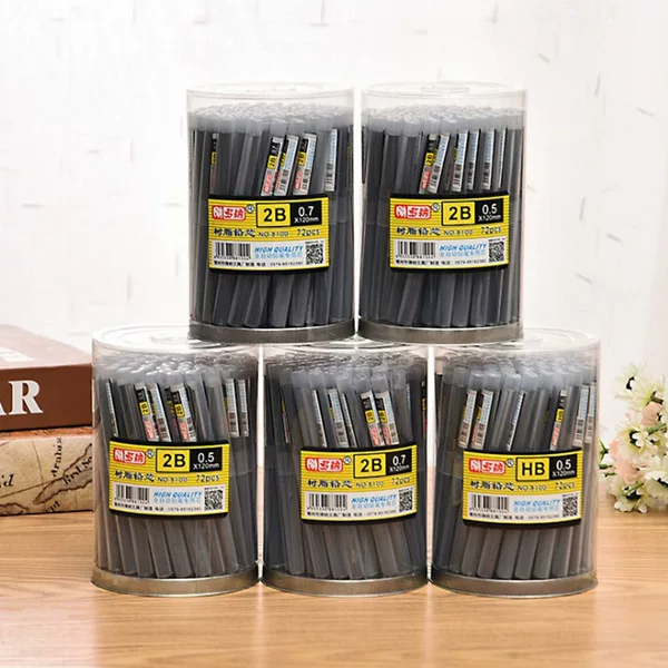 Automatic pencil replacement wholesale HB 2B lead 0.5 0.7mm resin is not easy to break automatic pen replacement discount