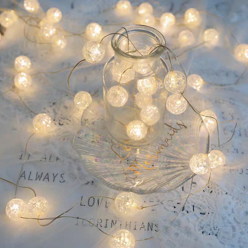 New Crackle Bead Light String Led Crystal Crackle Holiday Christmas Decorative Lights Colorful Lights Flashing Light String Lights Low Price New Crackle Bead Light String Led Crystal Crackle Holiday Christmas Decorative Lights Colorful Lights Flashing Light String Lights Low Price