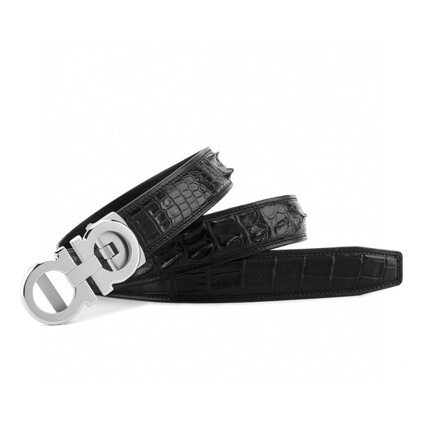 Men's automatic steel buckle 8-character belt men's real pure cowhide new automatic buckle luxury brand gift box a generation of hair